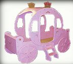 cinderella coach bed - princess themed bedroom decorating ideas and princess - unicorn - castle - fairytale bedroom ideas 